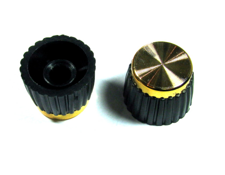 Gałka potencjometru GPCZ-20 20mm złota