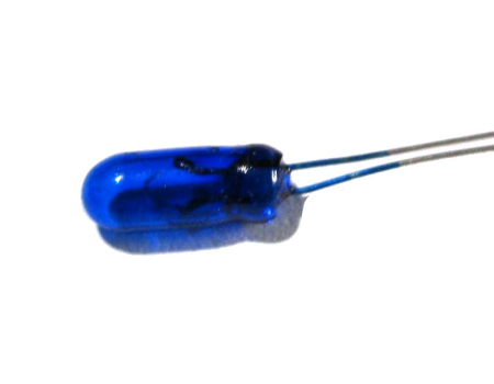 Żarówka 3X7mm 9V 50mA niebieska do lutowania