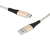 Przyłącze kabel USB - Type-C 2m złoty