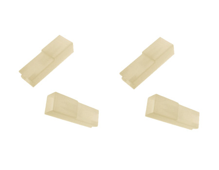 Osłona konektora 4,8mm żeńsk. biała 10szt