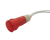 Kontrolka led 230V 11,5mm czerwona zatrzask