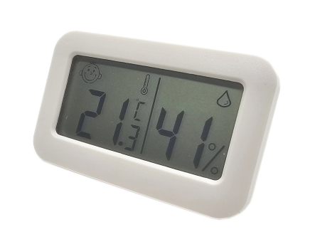 Termometr higrometr lcd biały TJW-01