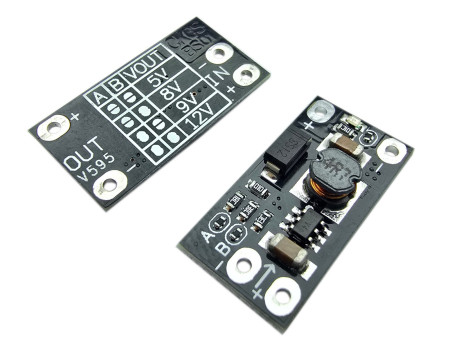 Przetwornica napięcia Step-Up out 5V, 8V, 9V, 12V