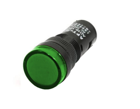 Kontrolka led 24V AC/DC 19mm zielona