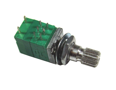 Potencjometr 9x9 z wył. 2x 50K ohm B liniowy