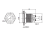 Kontrolka Led 18mm 230V czerwona metal