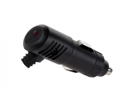 Wtyk zapalniczki sam. wyjście kabla kątowe