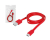 Kabel usb-micro usb1m płaski czerwony
