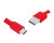 Kabel usb-micro usb1m płaski czerwony