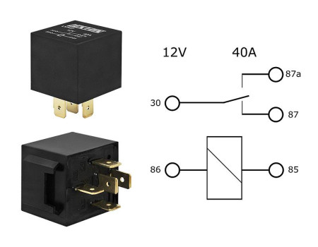 Przekaźnik 12V 30/40A 4120 samochodowy